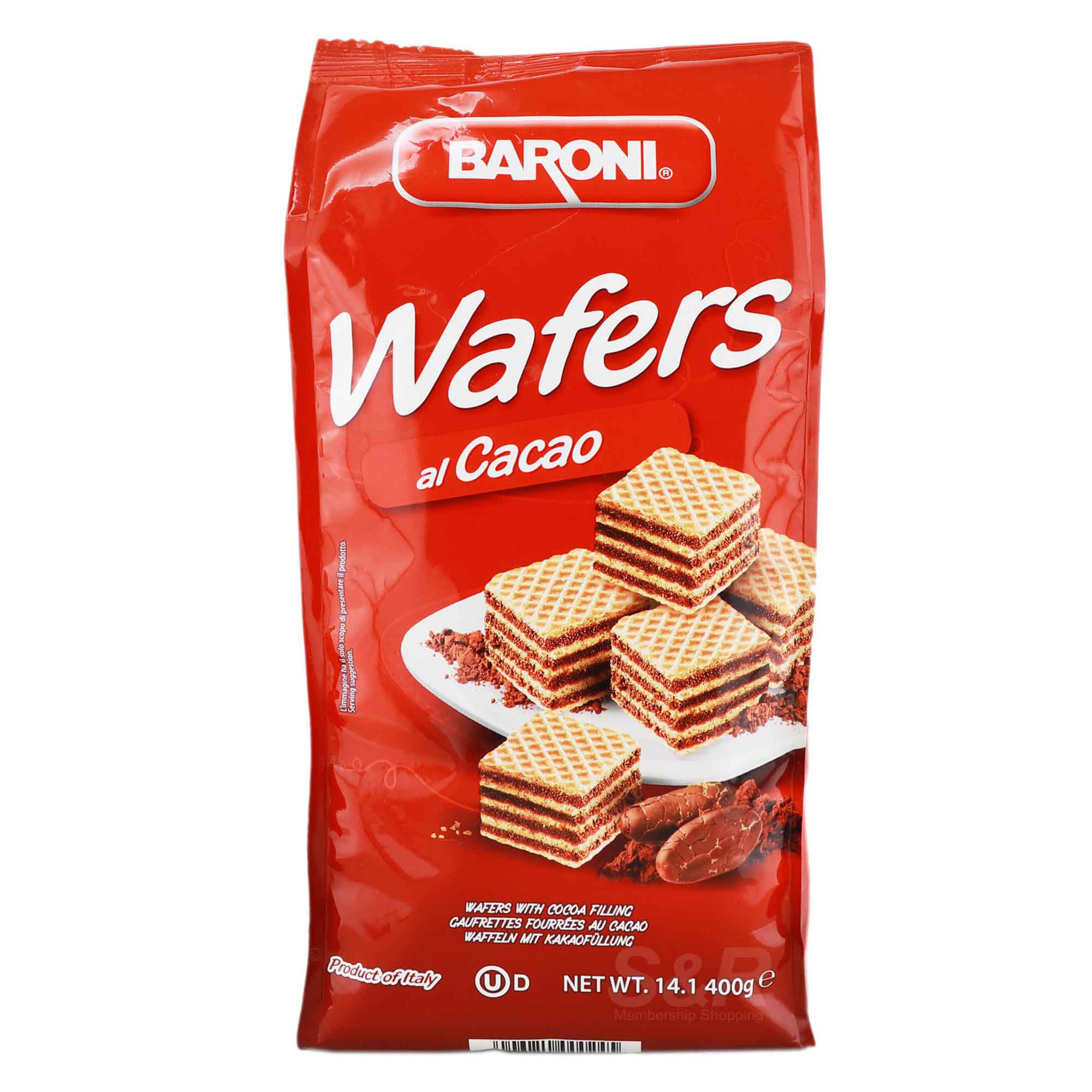 Baroni Wafers with Cocoa Filling 400g Baroni Wafers with Cocoa Filling 400g